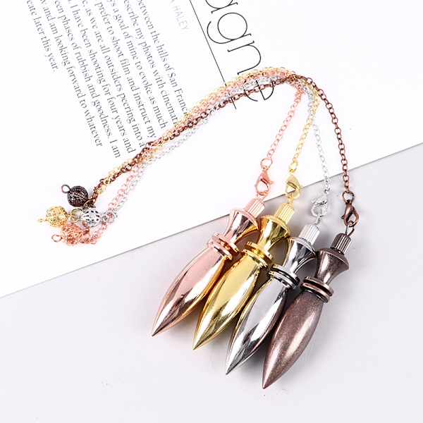 Metal Koppar Spiritual Point Pendel för DivinationHealing Rose Gold Rose Gold