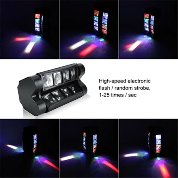 RGBW 80W LED Spider Strobe Moving Head Scenbelysning