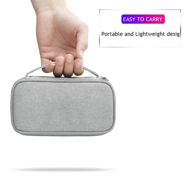 Digital förvaringsväska USB -kabelväskor Hörlursväska Tråd SVART