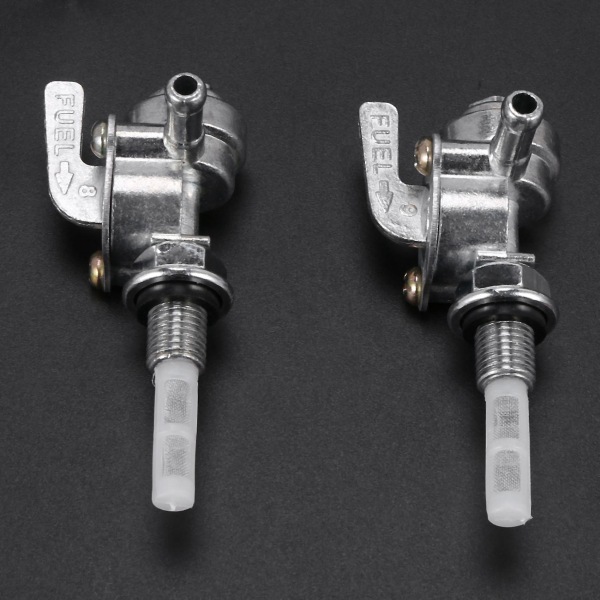 2x Bensinkran Bensinbrytare Generator Gasmotor Bränsletankar