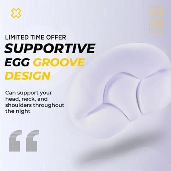 Sömnstödskudde 3D Ergonomisk kudde grå 48*30*13cm black