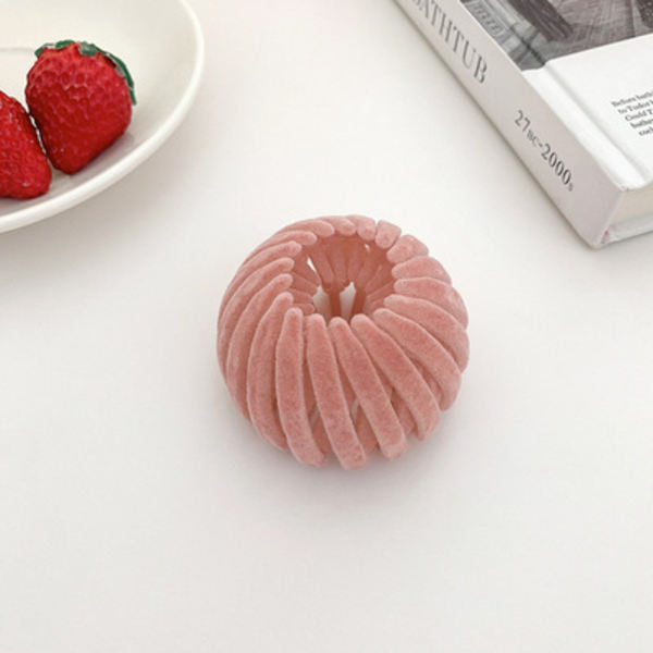5 st Fågelbo Hårklämma Rosa Hög hästsvans snabba artefakt flockklämma