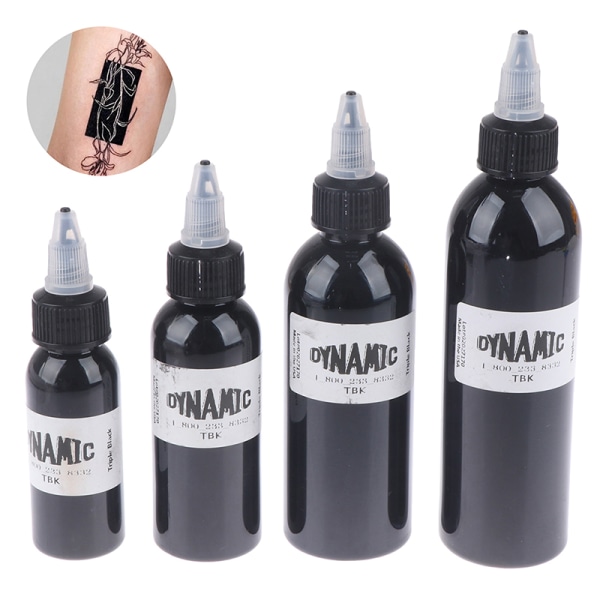 30/60/90/120 ml svart set Pigmentflaska Permanent Makeup 60ML 30ML