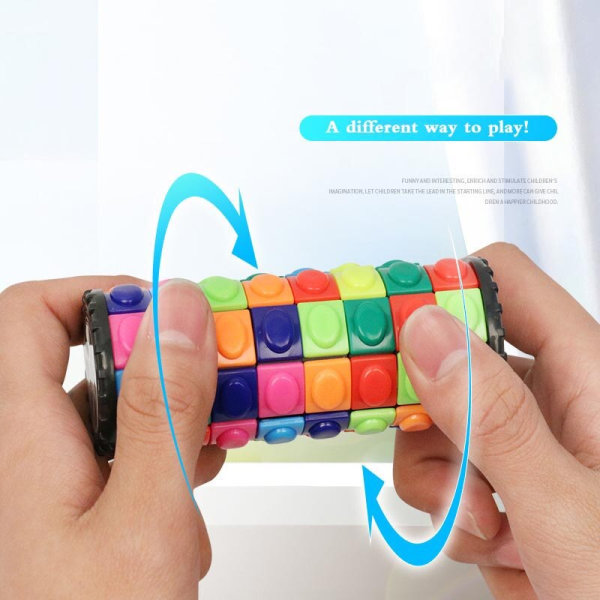 Magic Cube Stress Reliever Tredimensionella leksaker färgglada 3nivåer 7levels