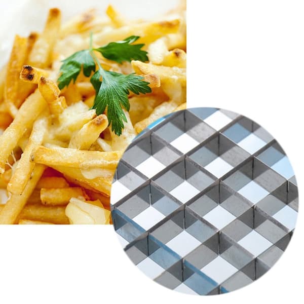 Potatischips Skärlåda Plast Slicer Chopper Chips vit 15*10,5*8,5cm