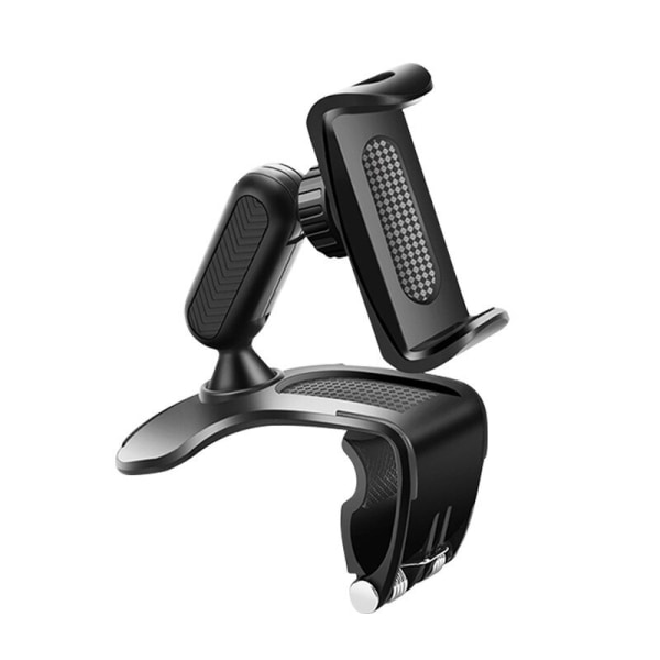 Instrumentbrädemonterad Biltelefonhållare 360 ​​Rotationssvart 12×10×9cm