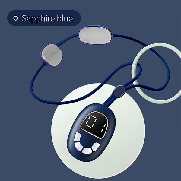 Mini Micro Current Neck Massager Halsband blå blue