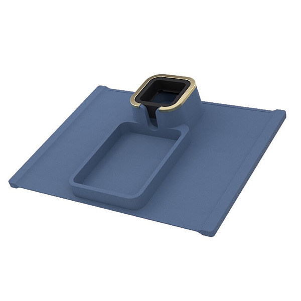 Soffbricka Silikon Recliner bricka Cup svart blue
