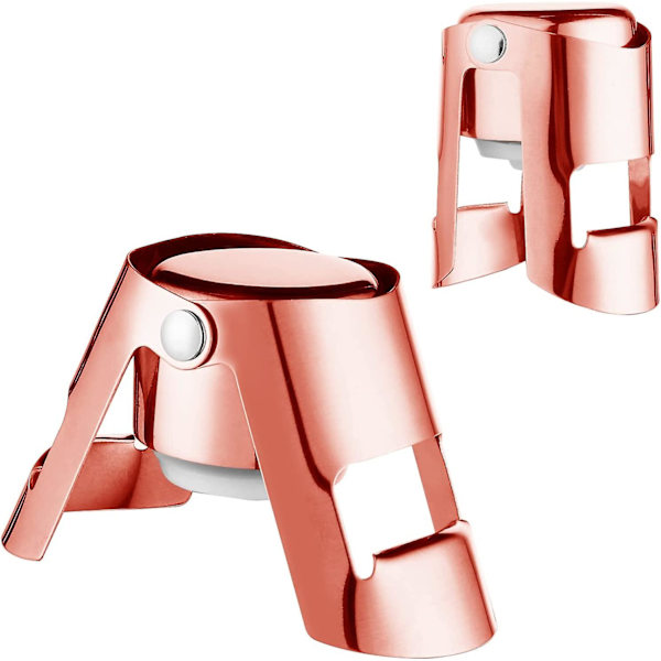 2 st champagneflaskproppar, läckagesäkra champagneproppar