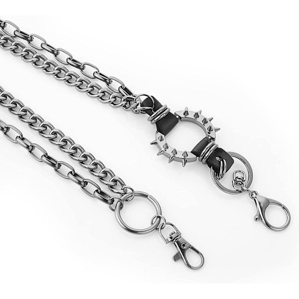 Byxor Chain Denim Chain Hip Hop Punk Kläder Accessoarer