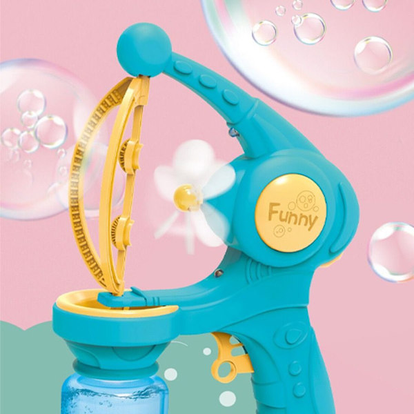 Leksaker för automatisk bubbelmaskin för barn rosa blue