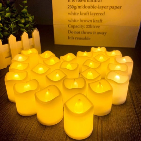 24st/ set Flameless LED Candle Creative wishing led värmeljus C Varmljus 24st