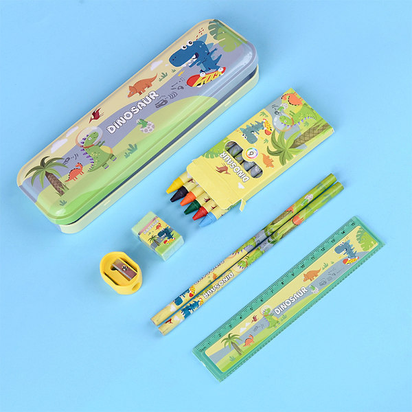 1Set set Anime case Crayon set Röd fox