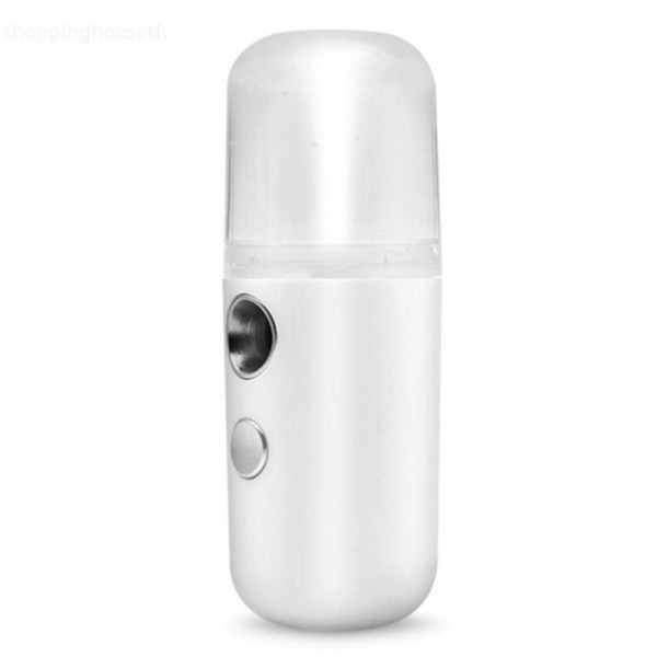 Nano Face Mist Spray Facial Steamer för Hydrating Massager Clea Vit vit