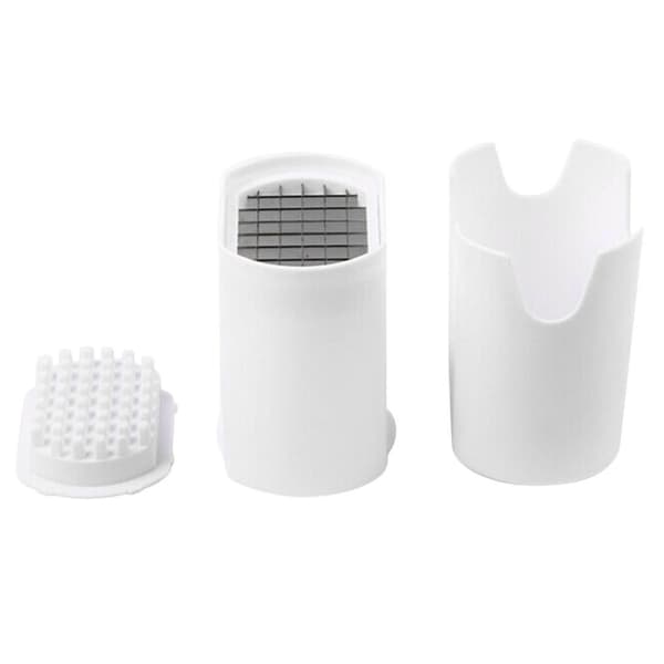 Potatischips Skärlåda Plast Slicer Chopper Chips vit 15*10,5*8,5cm