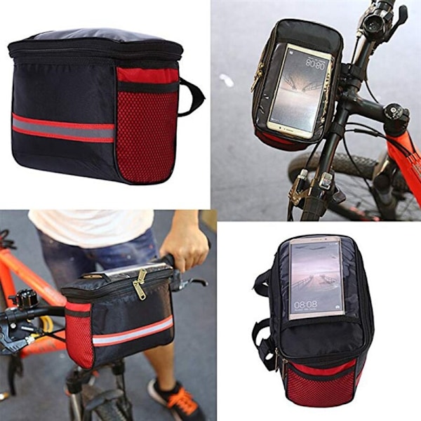 Cykelduksväska Utomhussporttillbehör blå 18 * 10 * 17 cm blue