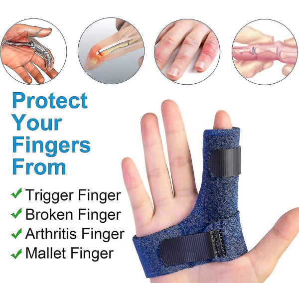 Trigger Finger Splint för höger och vänster hand, Mallet Finger Brace för indexmellanring Pinky, för att räta ut fingrar ur led Right
