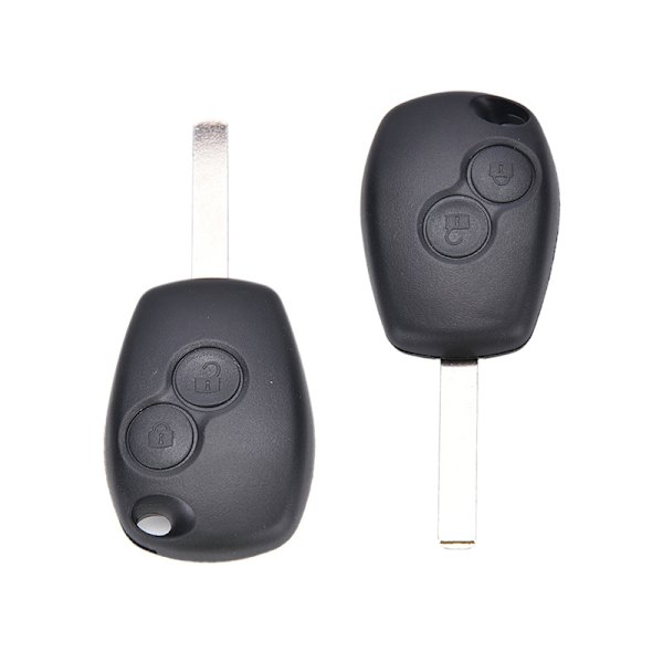 2-knappar Fob Shell Case Blad för Renault Modus