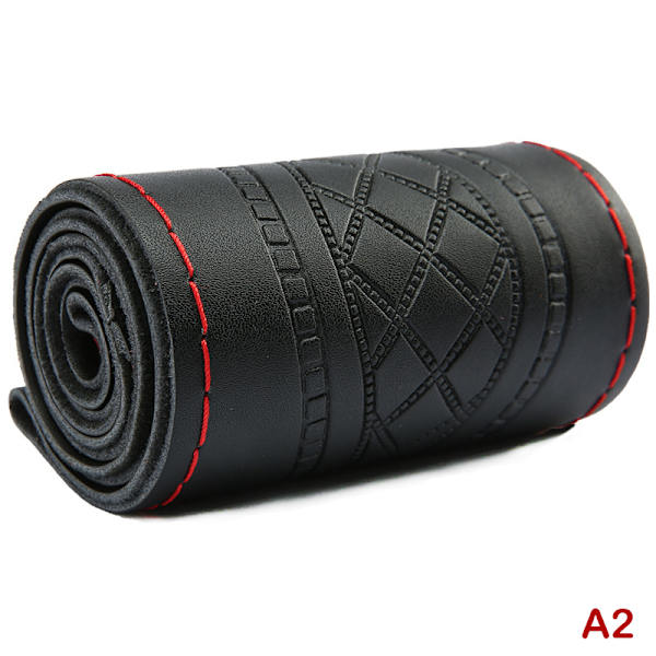 Bilratt i läder Four Seasons cover Svart Black Red