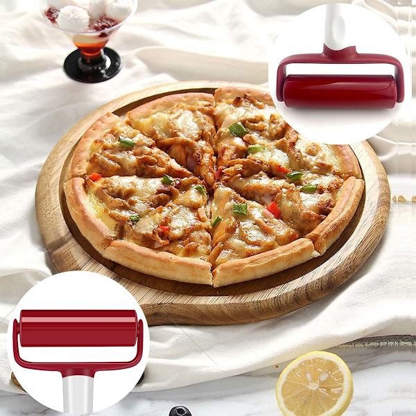 Plast Nonstick Pizza Deg Roller Köksverktyg 1st