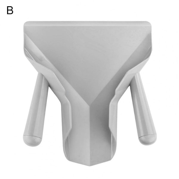 Grå Slitstark Plast Pommes Frites Lastare Chip Packing Spade grå Dubbelhandtag Double handle