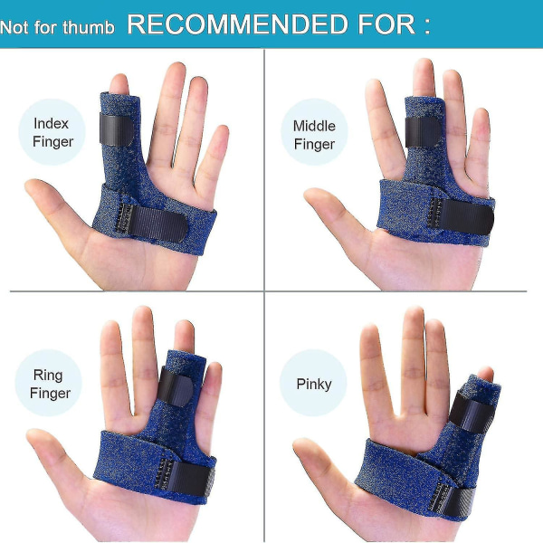 Trigger Finger Splint för höger och vänster hand, Mallet Finger Brace för indexmellanring Pinky, för att räta ut fingrar ur led Right
