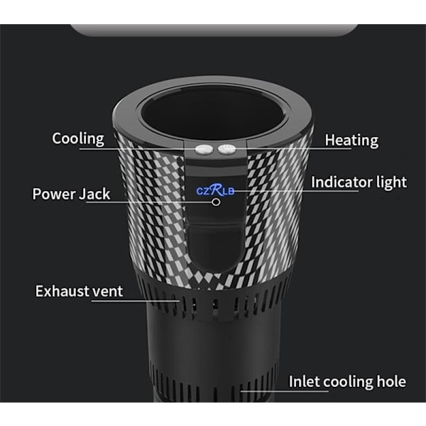 Smart koppkylare/värmare 2 i 1 med display hot and cold cup