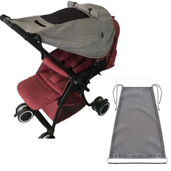 Baby Universal Solskydd Sittvagn Skydd S Ljusgrå Dark gray