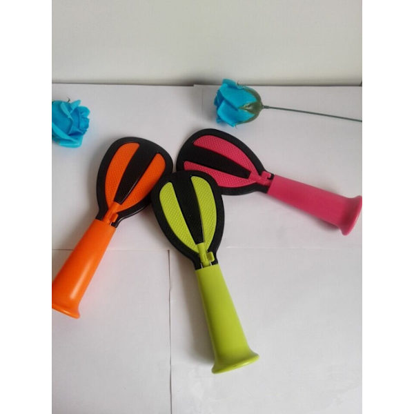 3 i 1 köksredskap multifunktionell plastsked grön orange
