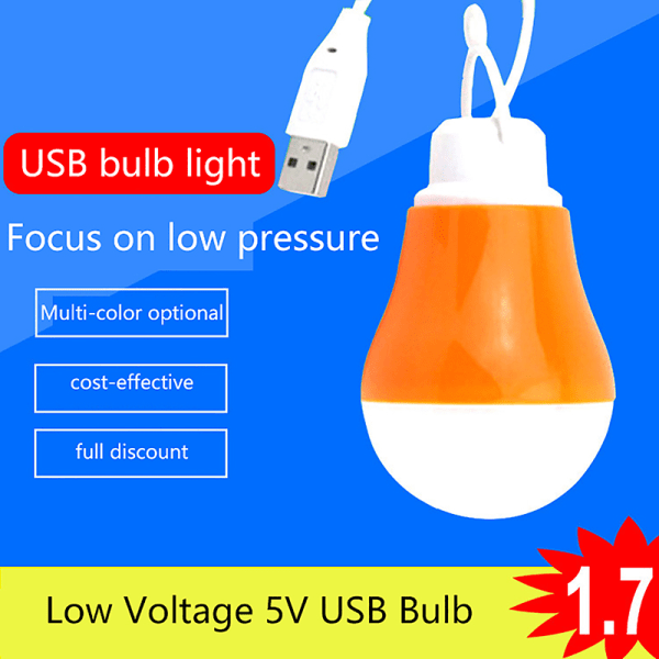 5V LED USB lampa hängande tältlampa Campingutrustning
