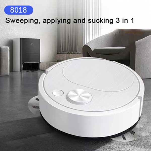 Soprobot Automatisk Minirengöring Hushållshinn Vit