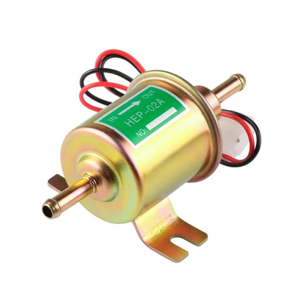 HEP-02A NY UNIVERSAL 12V ELEKTRISK BRÄNSLEPUMP för förgasare Guld 12V Gold 12V