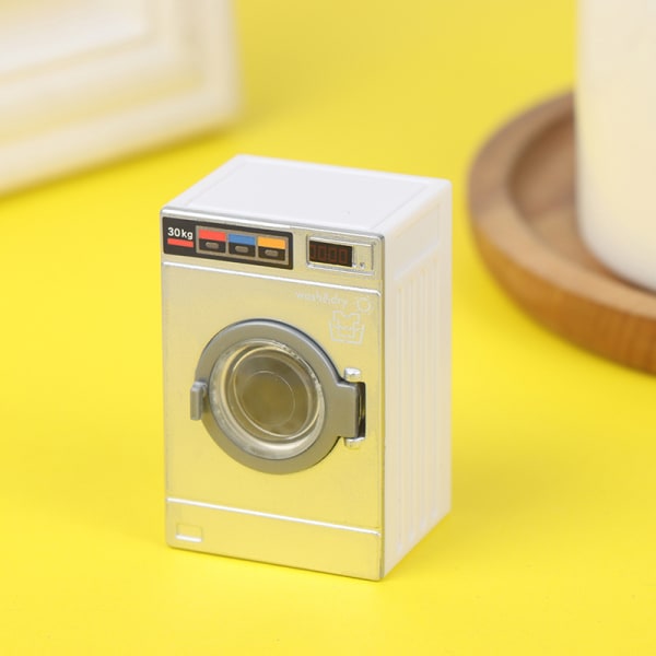 1:12 Dollhouse Miniatyr tvätthine hushållsapparater tvätt