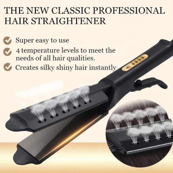 Rakt hår curler verktyg svart 3ocm