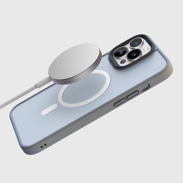Matt Transparent Silikon Magnetisk Magsafe Mobilskal iPhone 14 /14 Pro/14 Pro Max, iPhone 13 /13 Pro/13 Pro Max svart