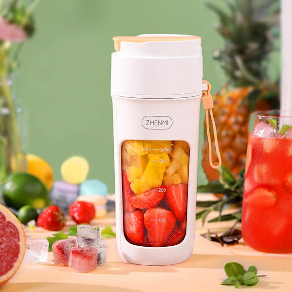 Elektrisk bärbar juicepress Mini multifunktionell juicepress vit grön white orange