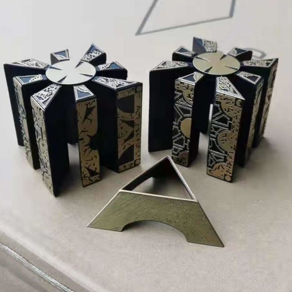 Creative Removable Configuration Lock Puzzle Box brun 7*7*7cm