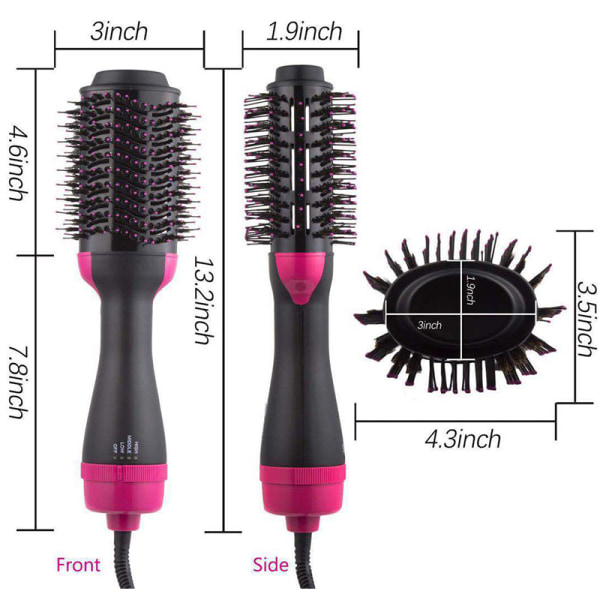 3 i 1 Smart Comb Hair Curler Straight Styler Salong för kvinnor