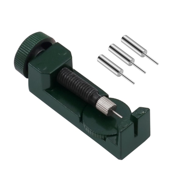 Watch Verktyg Metall Kedjestift Remover Reparation Spring Bar Tool Kit Black Green