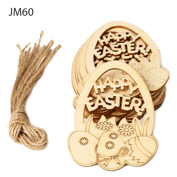 10st påskharebit Innovativ e 3D DIY trädekorationer H JM01160 JM01160