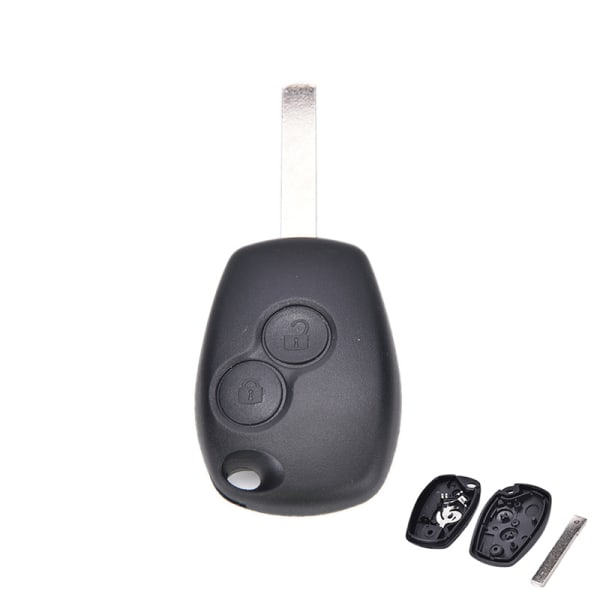 2-knappar Fob Shell Case Blad för Renault Modus Clio