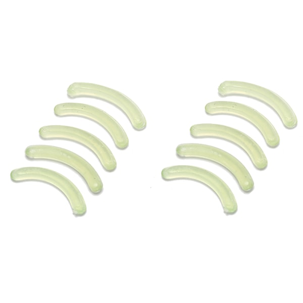 10 st Ersättnings ögonfransböjare refill gummikuddar smink curl Grön
