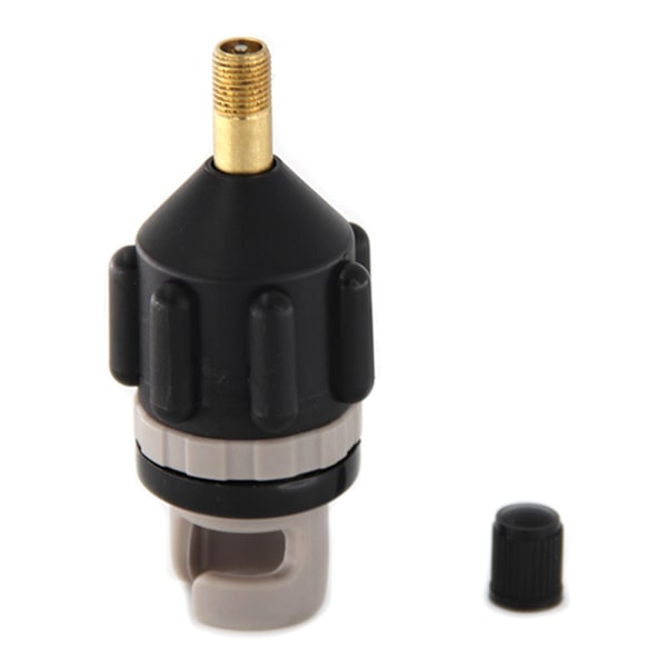 2-PACK uppblåsbar SUP-pumpadapter Standard konventionell luftpump Luft för ventiladapter Ekerplattafäste Black