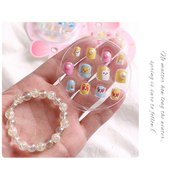 Söta nagelklistermärken för barn Nail Art Sticker Set Bracelet Set 001