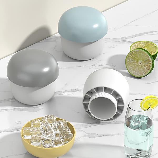 Sommar Ice Bucket Cup Form DIY Big Ice Cube Tray Form Cup Ljusblå
