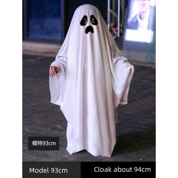 Halloween Cosplay kostym spökmantel för barn 94cm 94cm