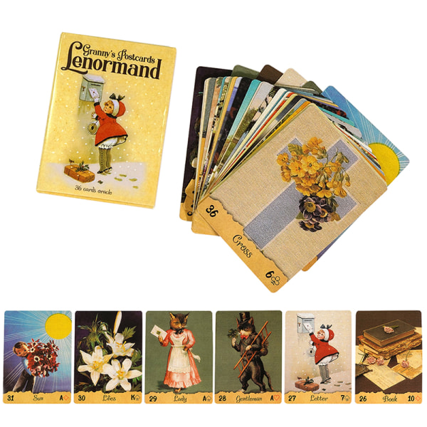 Mormors vykort Lenormand Oracle Card Tarot Deck Game