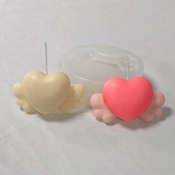 3D-hjärtvingeform av form DIY Handgjorda molds