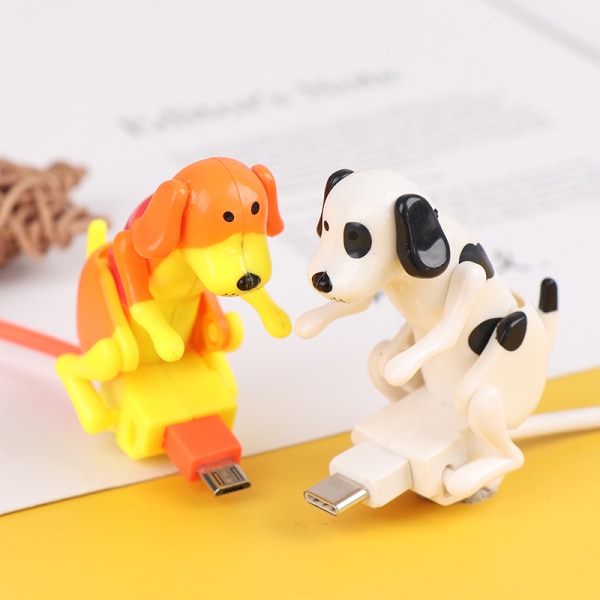 1,2M Android/Typ-C USB -kabel Mini Humping Spot Dog Smartphone Vit Android