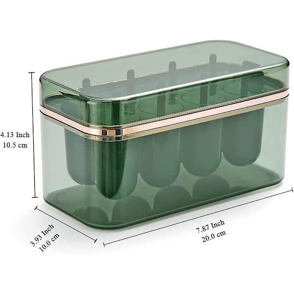 8 st Cell Popsicle Form, Easy Release Popsicle Form med islåda